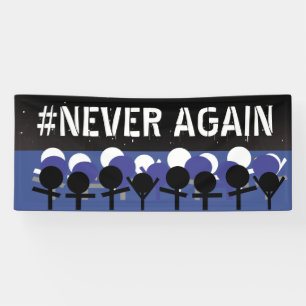 Niemals wieder Spaß-Reform-Marsch für unser Leben Banner