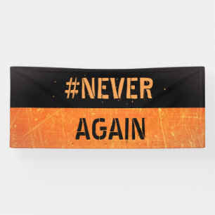 Niemals wieder Walkout-Waffenreform-Protestbanner Banner