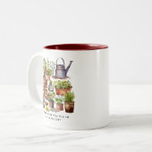 Niemals zu alt, um in Dirt zu spielen Zweifarbige Tasse (Vorderseite Links)