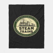 Niemals zu alt, um mit Dampfzug zu spielen Eisenba Fleecedecke (Vorderseite)