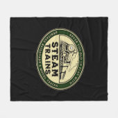 Niemals zu alt, um mit Dampfzug zu spielen Eisenba Fleecedecke (Vorderseite (Horizontal))