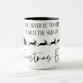 Niemals zu alt Weihnachten Kaffee Tasse Cup (Zentrum)