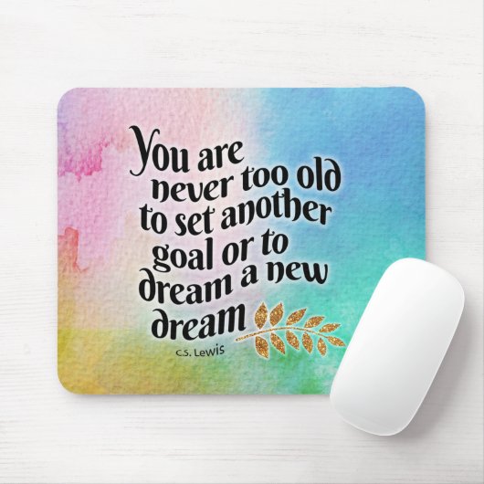 Niemals zu alt zum Träumen Mousepad (Mit Mouse)