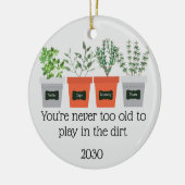 Niemals zu einem altmodischen Gartenangebot Keramik Ornament (Links)