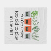 Niemals zu einem altmodischen Gartenkostangebot Fleecedecke (Vorderseite (Horizontal))