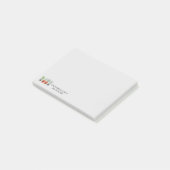 Niemals zu einem altmodischen Gartenkostangebot Post-it Klebezettel (angewinkelt)