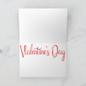 Niemals zu viel Schokolade - Valentinstag Candy Karte (Innenseite)