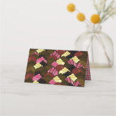 Niemals zu viel Schokolade - Valentinstag Candy Platzkarte (Rückseite)