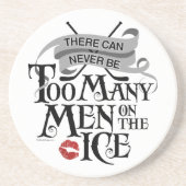 Niemals zu viele Männer (Hockey) Untersetzer (Vorne)