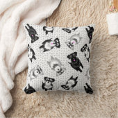 Niemals zu viele Schnauzers Poster Kissen (Decke)