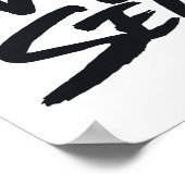 Niemals zufrieden poster (Ecke)