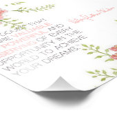 Niemals Zweifel - Hillary Clinton 6x6 Print Fotodruck (Ecke)