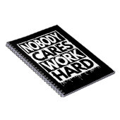 NIEMAND ARBEITET HARD NOTIZBLOCK (Rechte Seite)