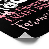 Niemand arbeitet härter als ein Bauer Ehefrau Life Poster (Ecke)