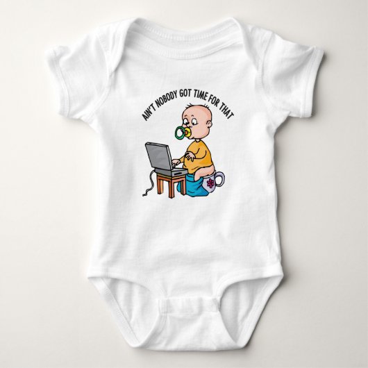 Niemand-Baby Jersey Bodysuit Baby Strampler (Vorderseite)