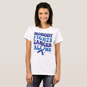 Niemand bekämpft Krebs allein durch Colon Cancer A T-Shirt