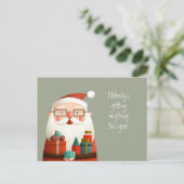 Niemand bekommt irgendwas vom Weihnachtsmann Funny Postkarte (Stehend Vorderseite)