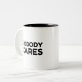 NIEMAND CARS ZWEIFARBIGE TASSE (Vorderseite Links)