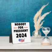 Niemand für Präsident 2024 Fotoplatte (InSitu)