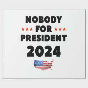 Niemand für Präsident 2024 Geschenkpapier
