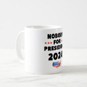 Niemand für Präsident 2024 Kaffeetasse (Vorderseite Links)