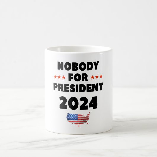 Niemand für Präsident 2024 Kaffeetasse (Mittel)