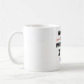 Niemand für Präsident 2024 Kaffeetasse (Links)