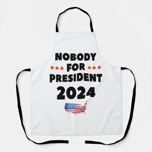 Niemand für Präsident 2024 Schürze (Vorderseite)