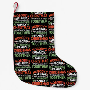 Niemand geht auf diesem lustigen alten Weihnachtsf Kleiner Weihnachtsstrumpf