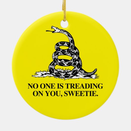 Niemand geht dir auf, Sweetie Keramik Ornament (Hinten)