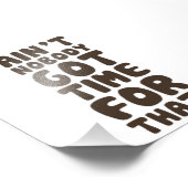 Niemand Got dafür Zeit Fotodruck (Ecke)