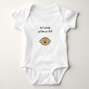 Niemand Got Zeit für dieses wütende Football Baby Strampler