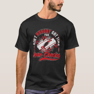 Niemand got Zeit für Getriebe Karo Kostenvoranschl T-Shirt