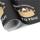 Niemand hält dich auf, der Funny Pancake Pun Dark Geschenkpapier (Rolleneckpunkt)