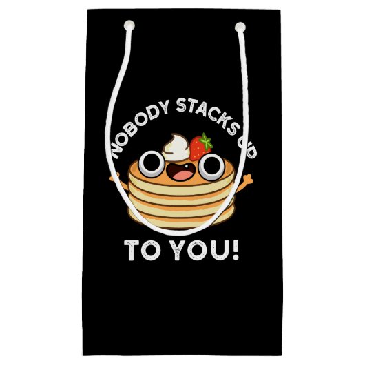 Niemand hält dich auf, der Funny Pancake Pun Dark Kleine Geschenktüte (Vorderseite)