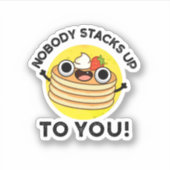 Niemand hält dir einen lustigen Pancake Pub auf Aufkleber (Vorderseite)