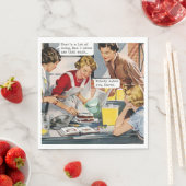 Niemand hat dich Gefragt, Karen - Retro Serviette (Beispiel)