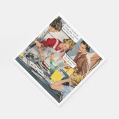 Niemand hat dich Gefragt, Karen - Retro Serviette (Ecke)