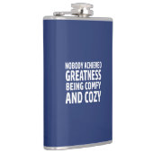 Niemand hat es geschafft, Freundlichkeit und Gemüt Flachmann (Rechts)