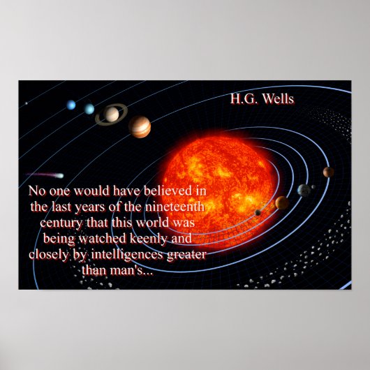 Niemand hätte geglaubt - H G Wells Poster (Vorne)