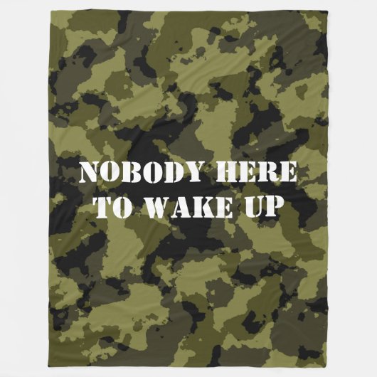 Niemand hier, um wecken fleecedecke (Vorderseite)