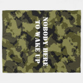 Niemand hier, um wecken fleecedecke (Vorderseite (Horizontal))