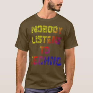 Niemand hört auf Techno Rainbow Version T-Shirt
