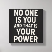 Niemand ist du leinwanddruck (Vorderseite)