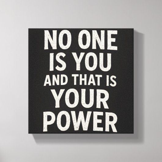 Niemand ist du leinwanddruck (Vorderseite)