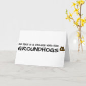 Niemand ist ein Versager, der Groundhogs hat Karte (Gelbe Blume)