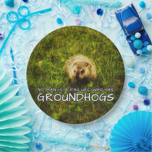 Niemand ist ein Versager, der Groundhogs-Teller ha Pappteller (Party)
