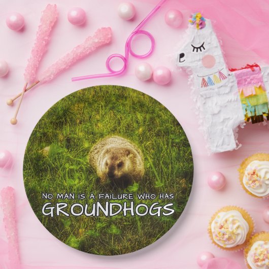 Niemand ist ein Versager, der Groundhogs-Teller ha Pappteller (Party)