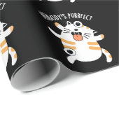 Niemand ist für die Funny Cat Pun Dark BG Geschenkpapier (Rolleneckpunkt)