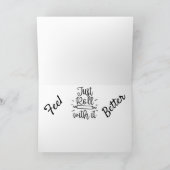 NIEMAND IST GLÜCKLICH, WENN "DU GEFÜHL KRAPPY BIST KARTE (Innenseite)